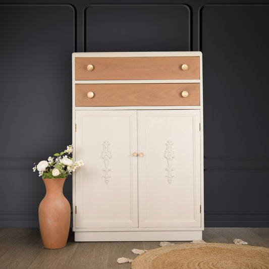 Vintage Upcycled Utility Cabinet Tallboy