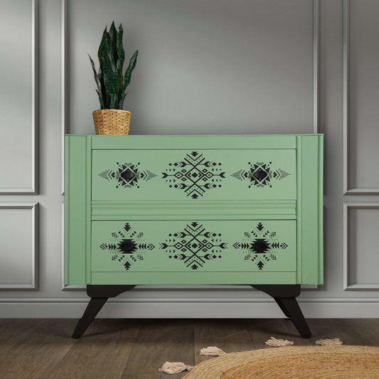 Vintage Upcycled MCM Mid Century Chest of Drawers