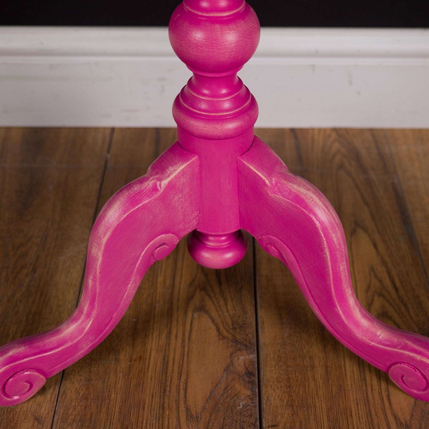 Vintage Pink Floral Occasional Table