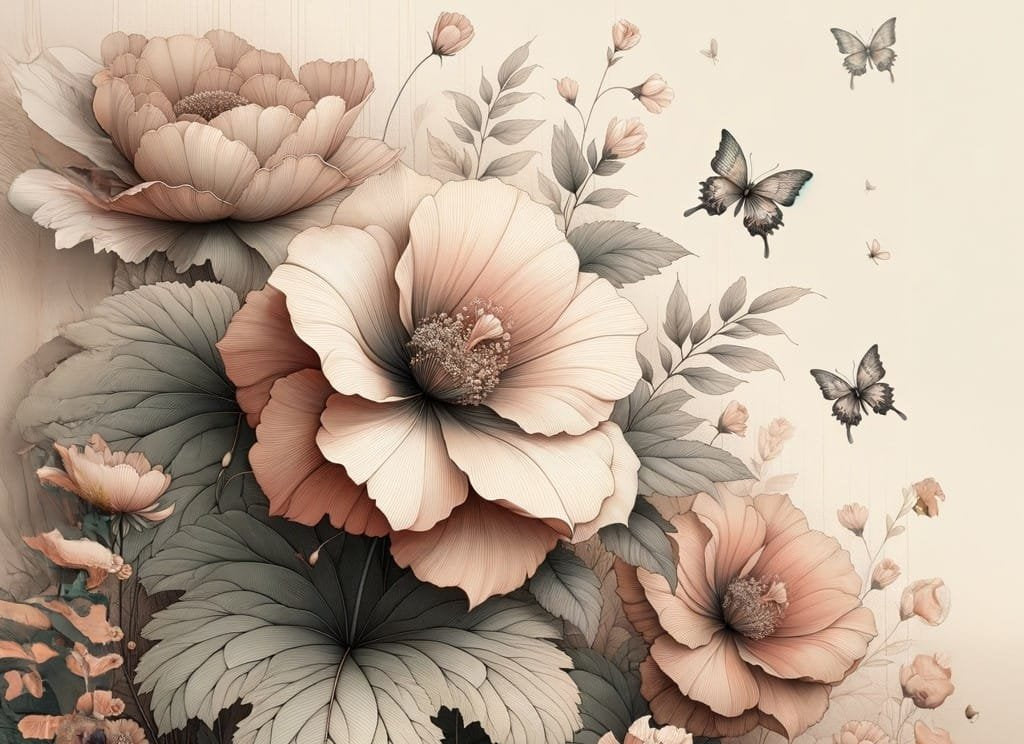 Mint by Michelle Decoupage Paper Peach Petals
