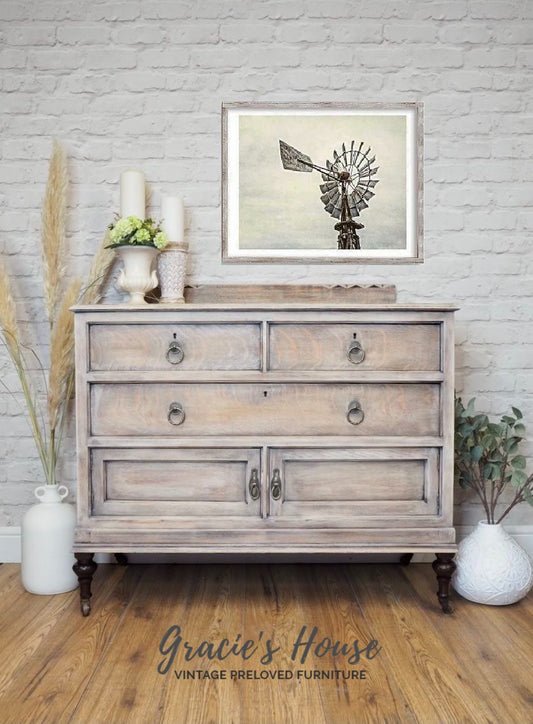 Creating A White Washed Oak Sideboard