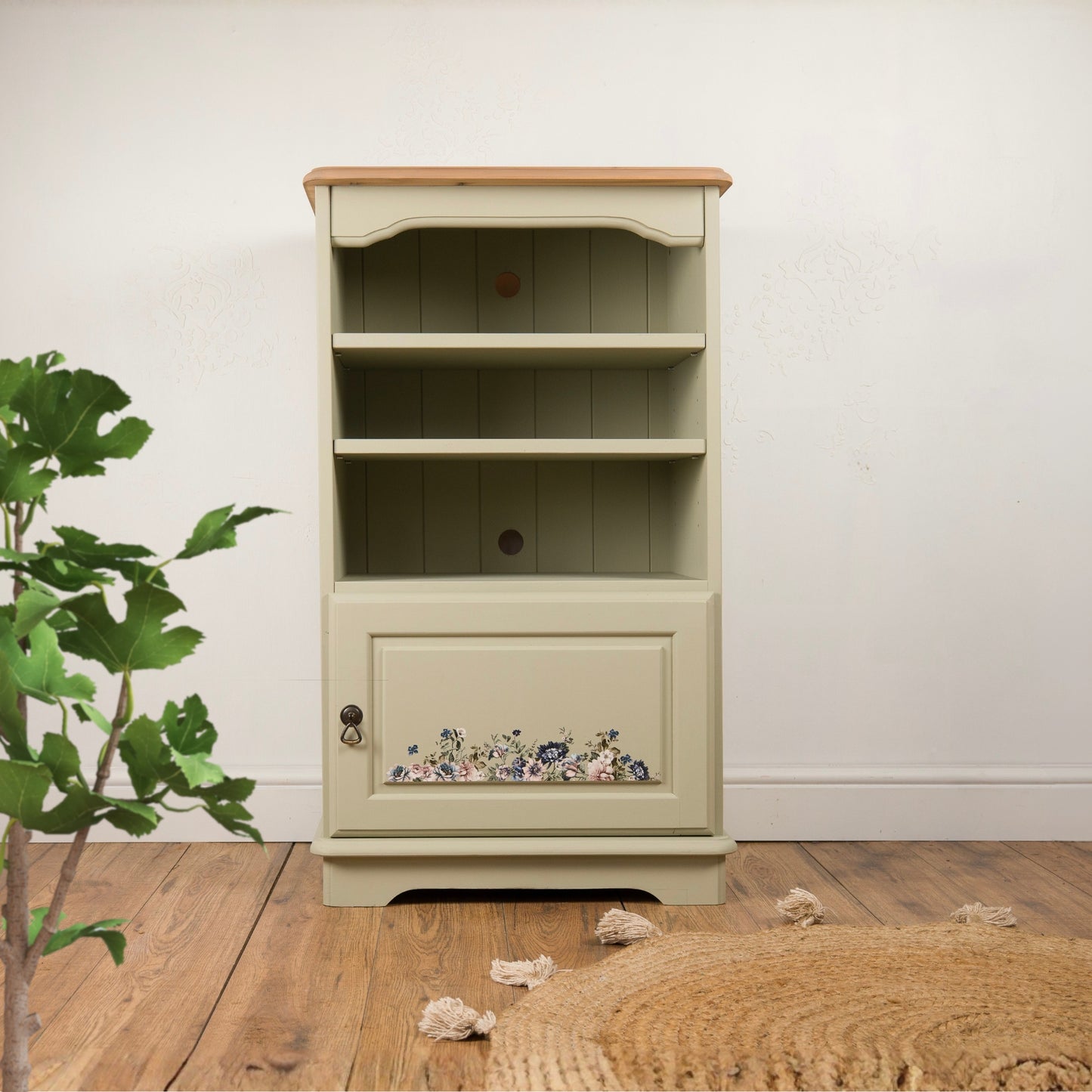 Upcycled Vintage Solid Pine Stereo Cabinet - Hallway Storage - Bathroom Storage