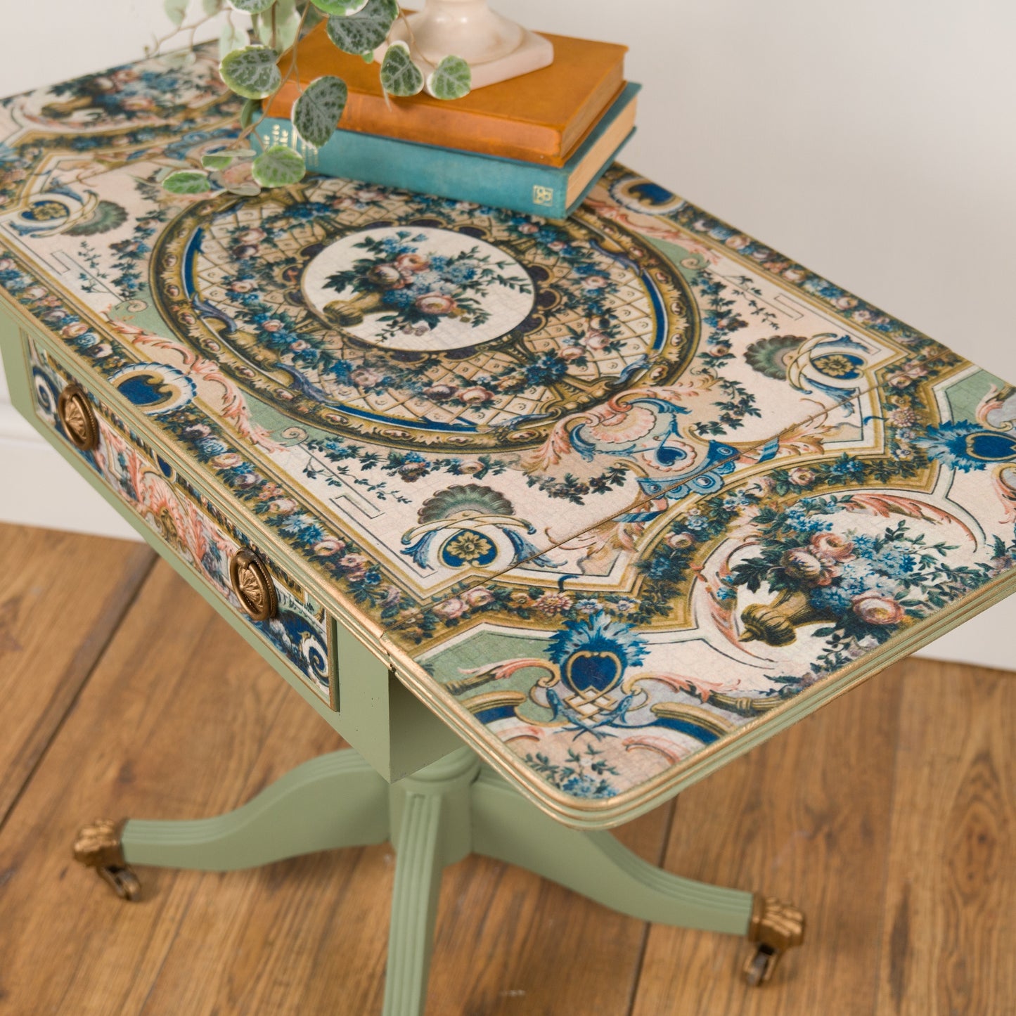 Vintage Drop Leaf Side Table | One-of-a-Kind Upcycled Furniture