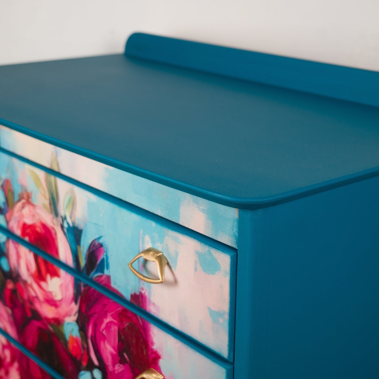 Vintage Upcycled Lebus Chest of Drawers - Large Bedside Table