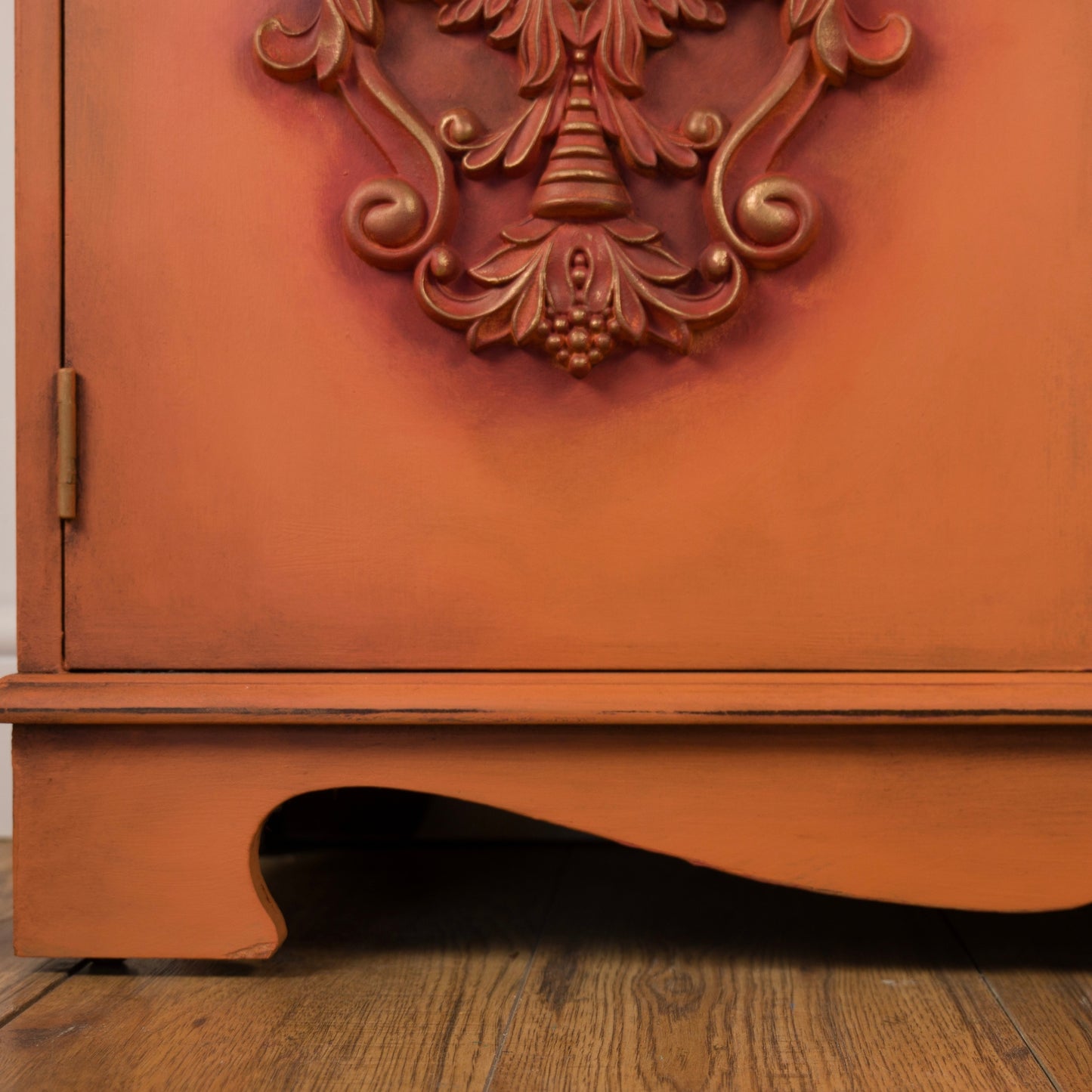 Upcycled Vintage Terracotta Cabinet | Boho Storage Cupboard | Hallway Console Cabinet