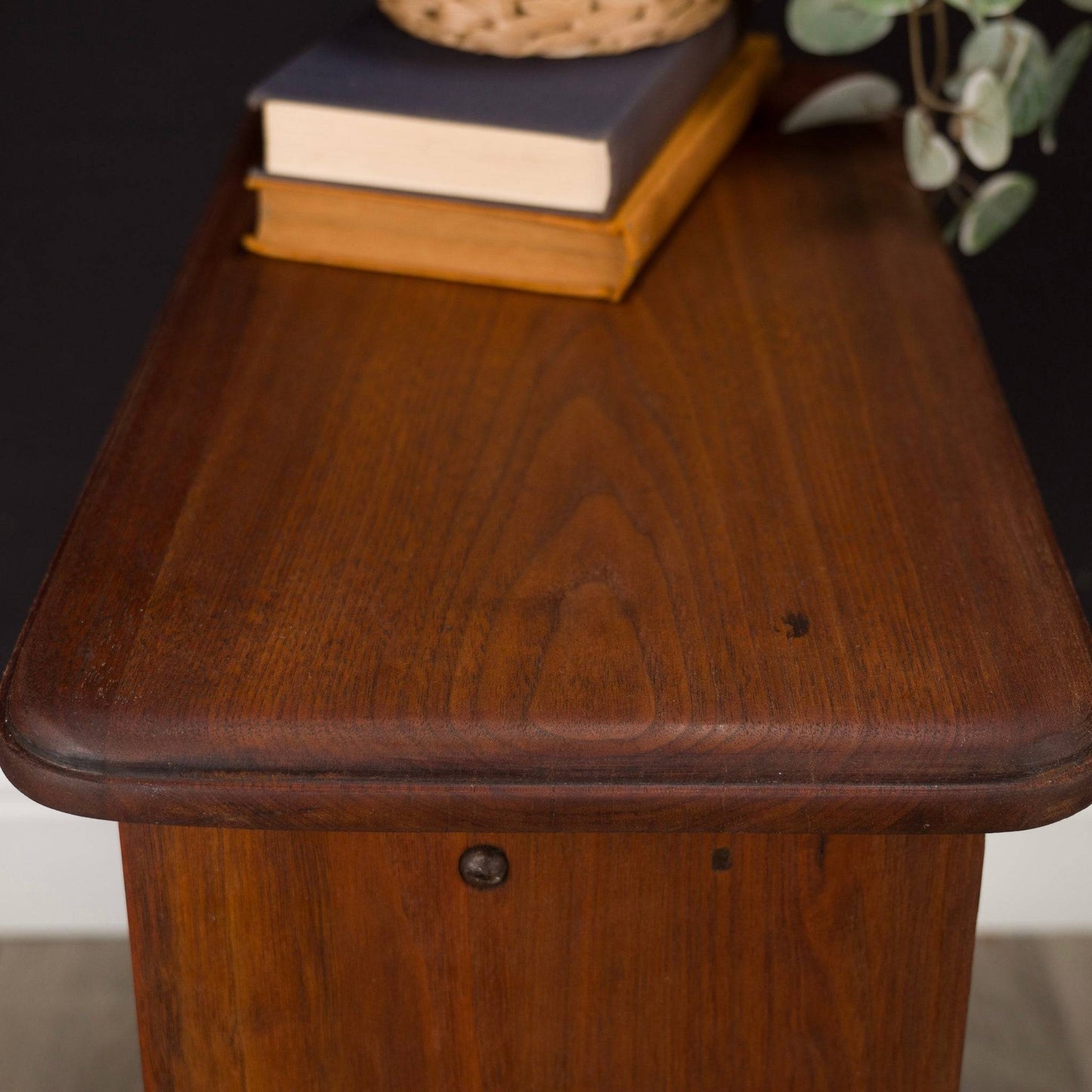 Antique Hardwood Organist Stool Piano Stool Plant Stand