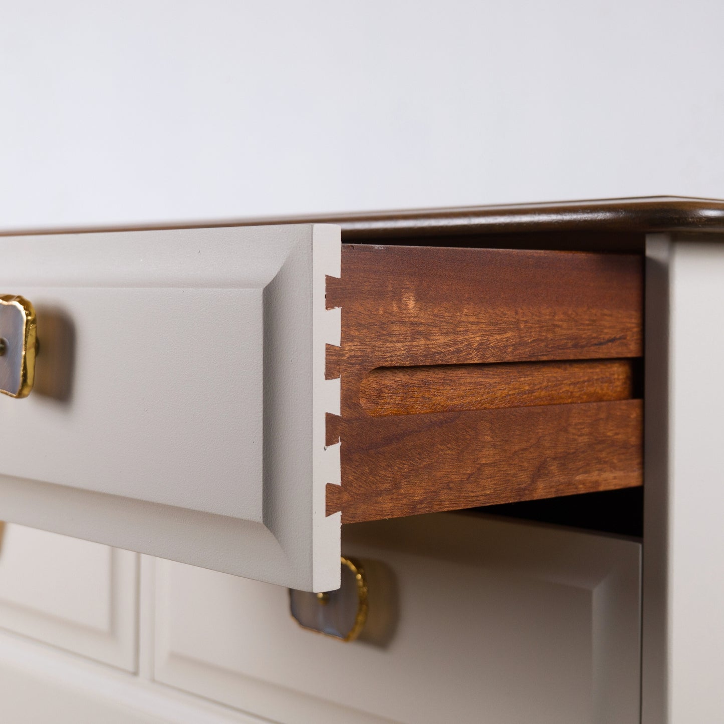 Vintage Upcycled Mid Century MCM Stag Minstrel 6 Drawer Sideboard