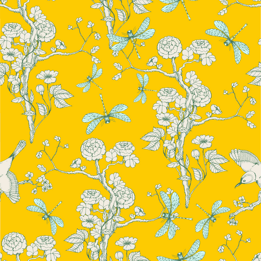 Yellow Chinoiserie (Pack of 3 Sheets)