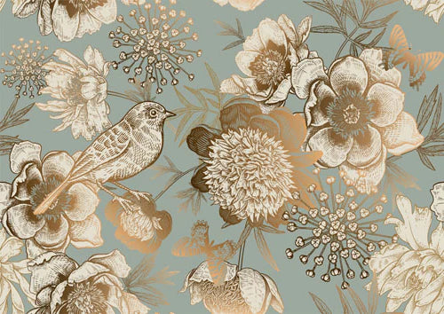 Mint by Michelle Decoupage Paper - Foil Birds